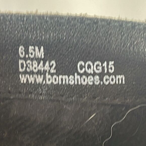 Born Distressed Brown Asymmetrical Zip Knee High Boots Sz 6.5 - Picture 5 of 6